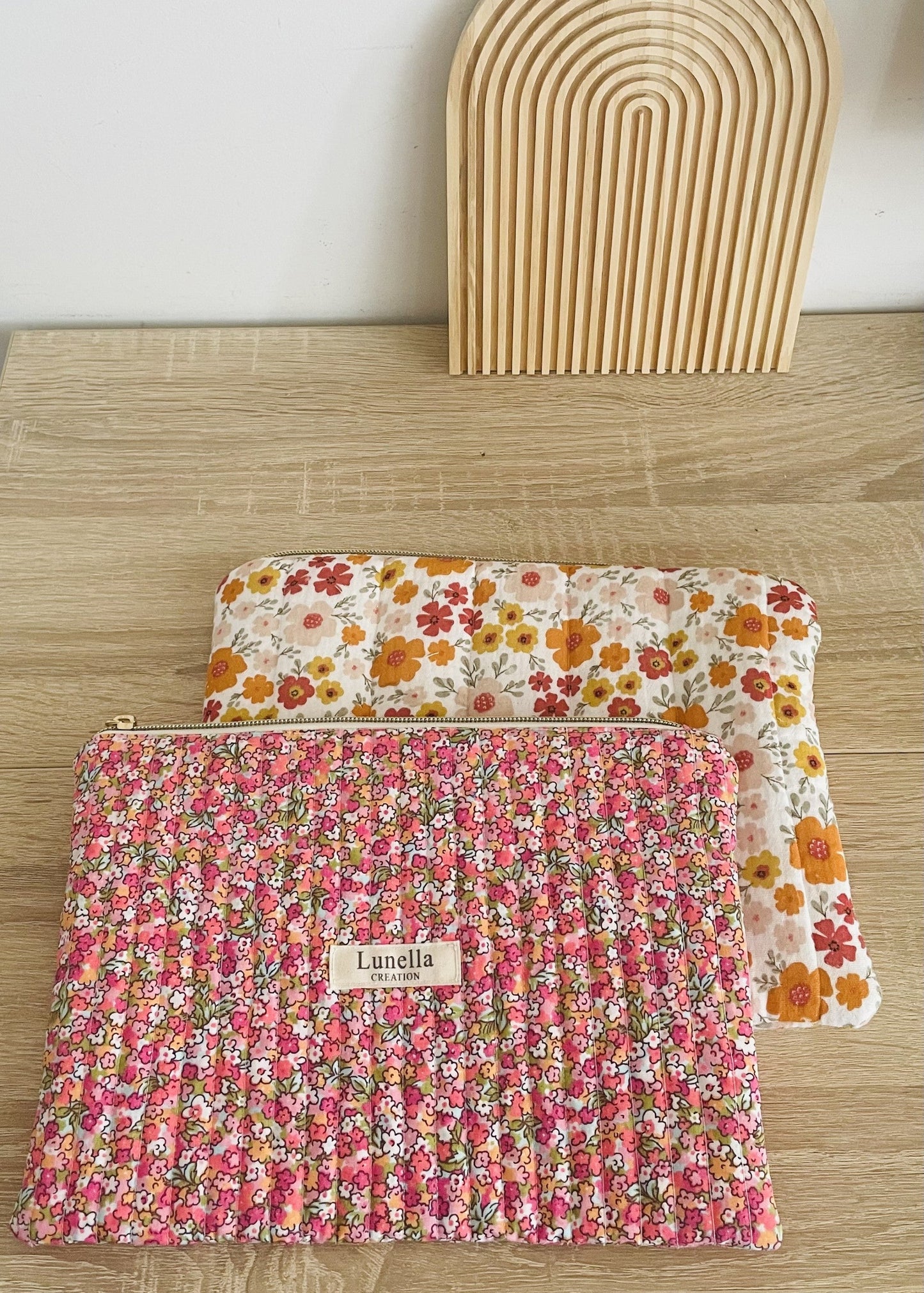 Trousse plate matelassée