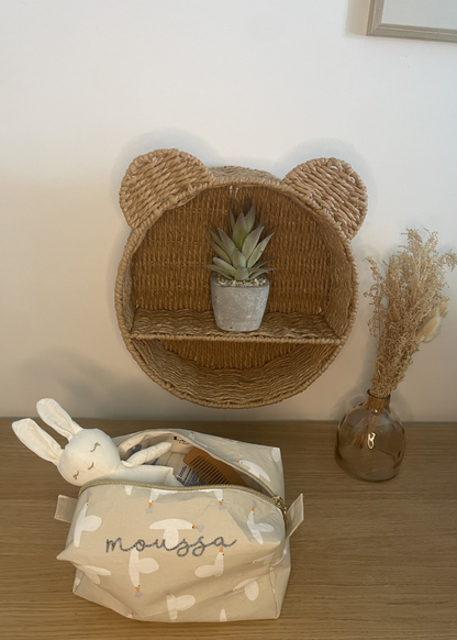Trousse de toilette en coton